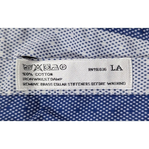 Lot of 3: Charles Tyrwhitt Men's 17/37 - XL Dress Shirt Long Sleeve Patterned - Picture 9 of 12